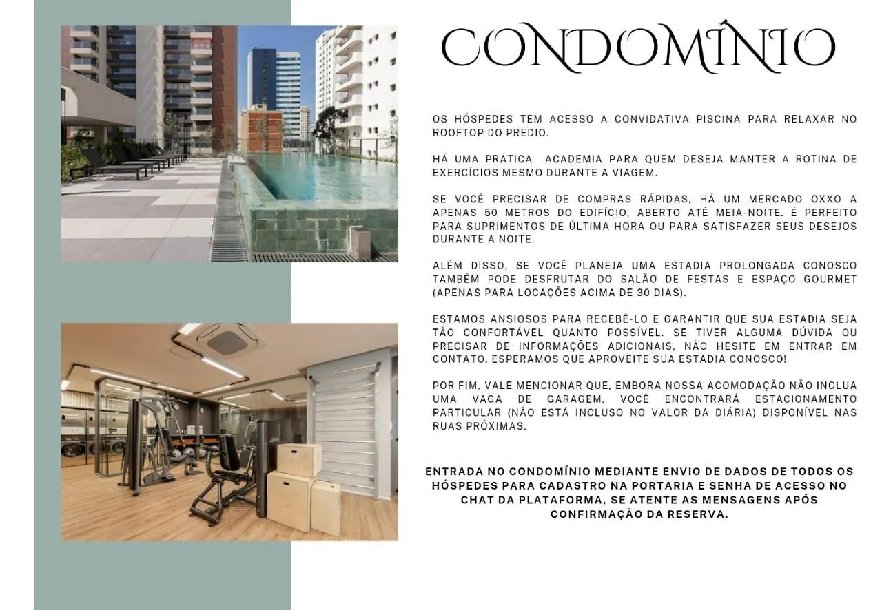 Easy Star - Studio Encantador Com Piscina No Brooklin! - Yh01H São Paulo Apartmán