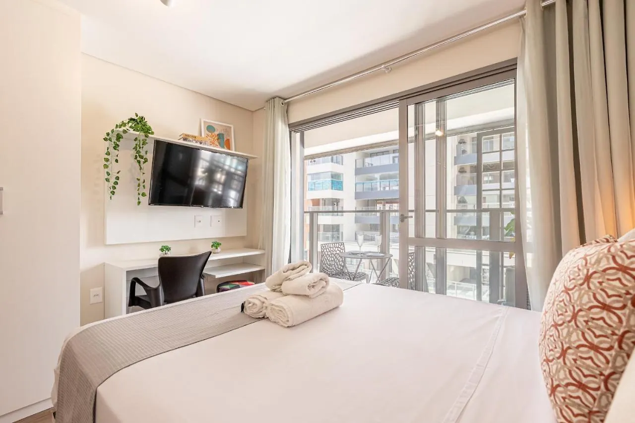 Easy Star - Studio Encantador Com Piscina No Brooklin! - Yh01H Sao Paulo Apartment