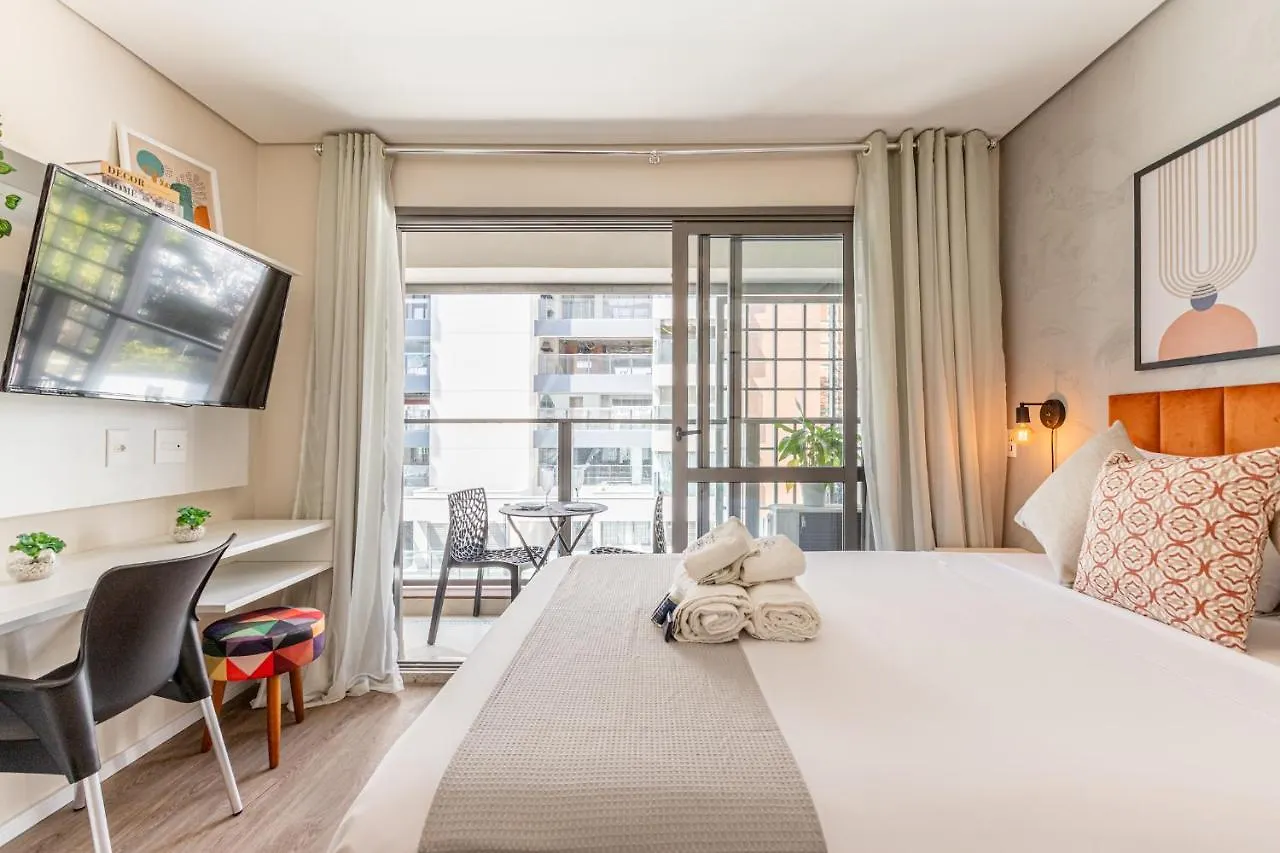 Easy Star - Studio Encantador Com Piscina No Brooklin! - Yh01H Sao Paulo Apartment