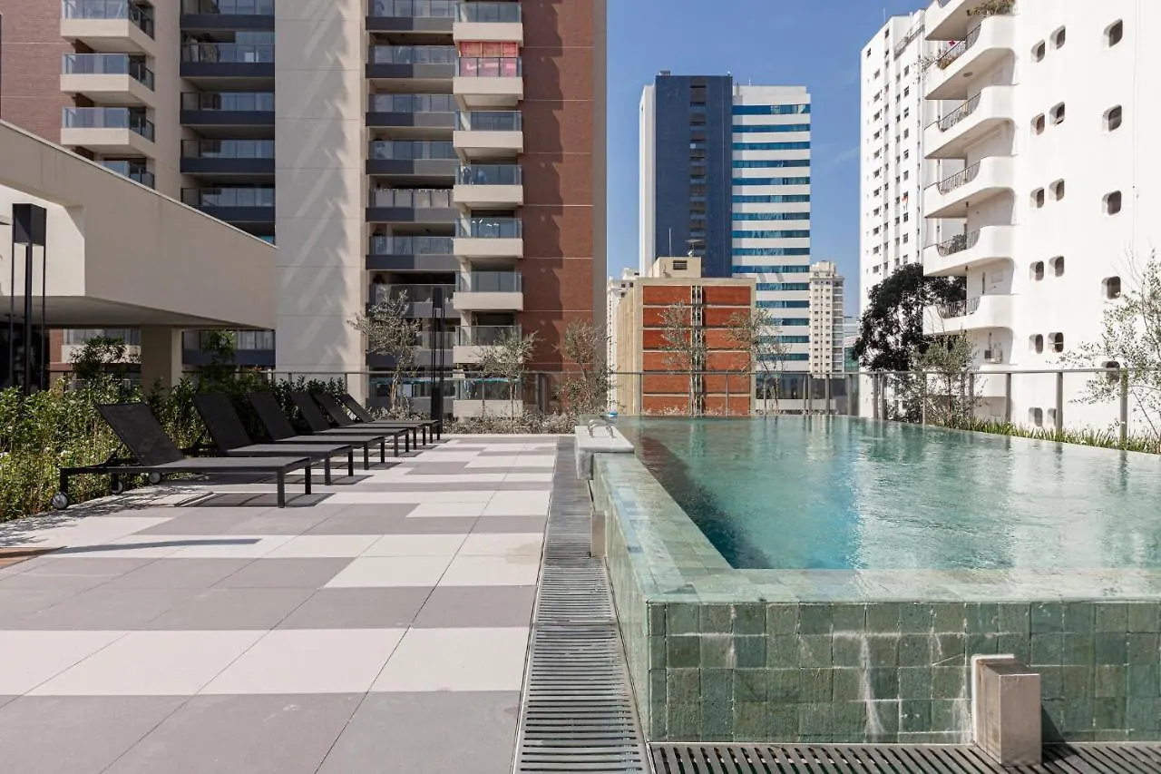 Easy Star - Studio Encantador Com Piscina No Brooklin! - Yh01H Sao Paulo Apartment